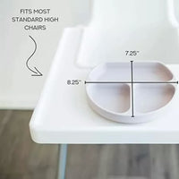 Silicone Baby Plate w/divider and suction base - Sage