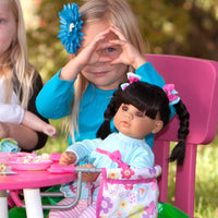 Adora Pink Blooms Doll Table-Feeding Seat |  | Safari Ltd®