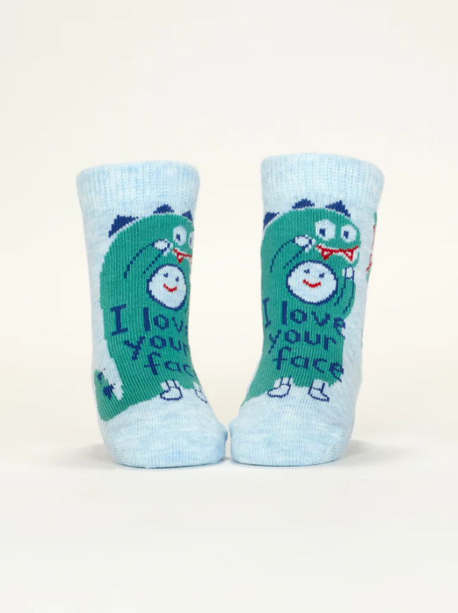 Blue Q Baby Socks - I Love Your Face / If You Drop  Me I'll Remember |  | Safari Ltd®