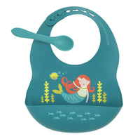 Ore Fresh & Messy Bib + Spoon Set Mermaid