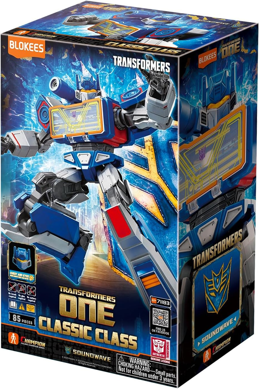 Blokees Transformers Classic Class 17 - Soundwave (Transformers One)