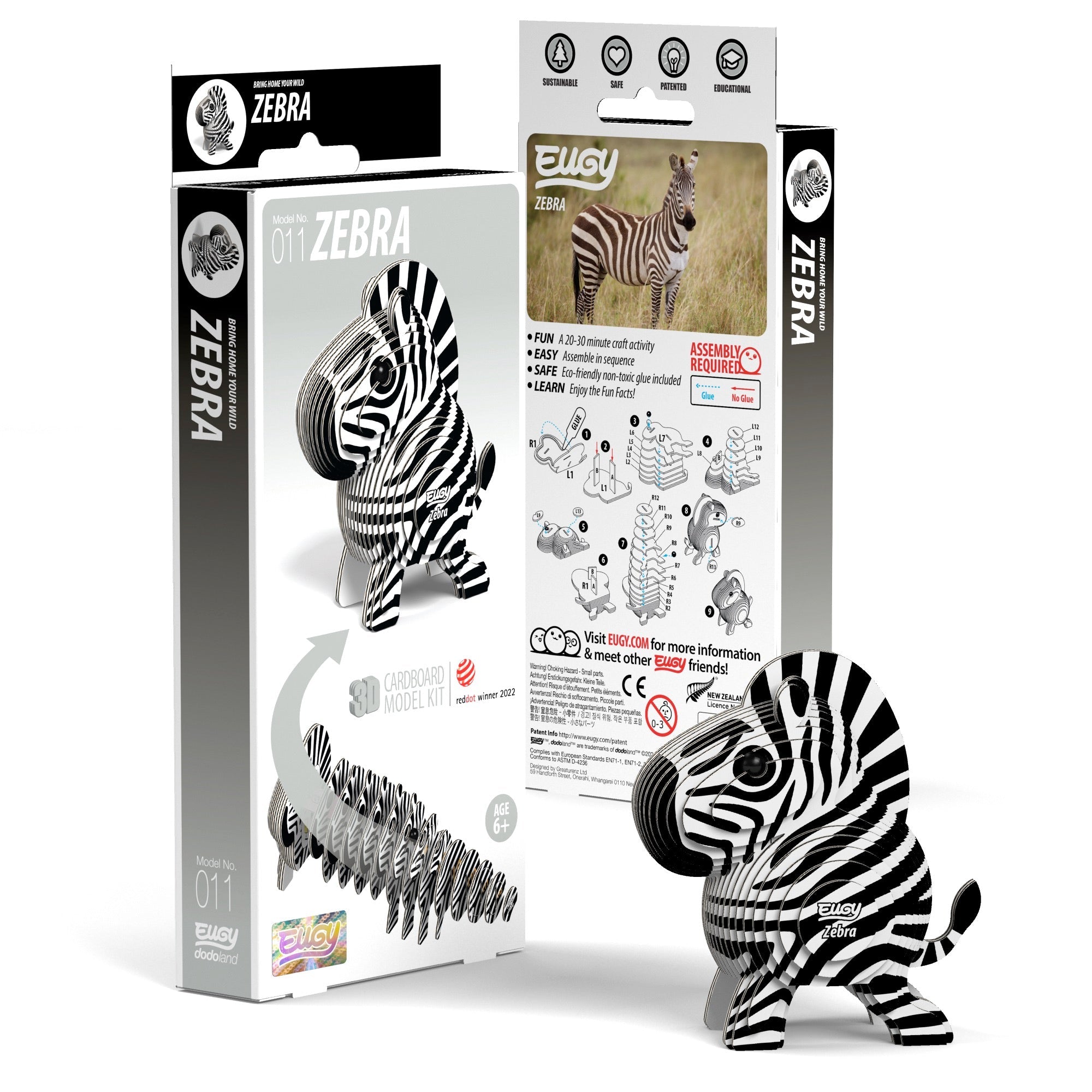 EUGY Zebra 3D Puzzle | Safari Ltd®
