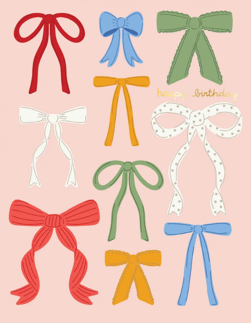 Callie Danielle Coquette Bows Birthday Card |  | Safari Ltd®