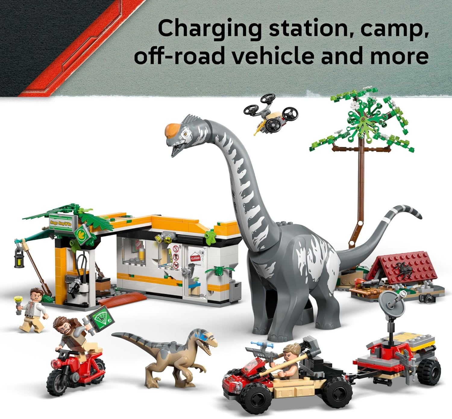LEGO Jurassic World: Rebirth Raptor & Titanosaurus Tracking Mission Set 76973 |  | Safari Ltd®