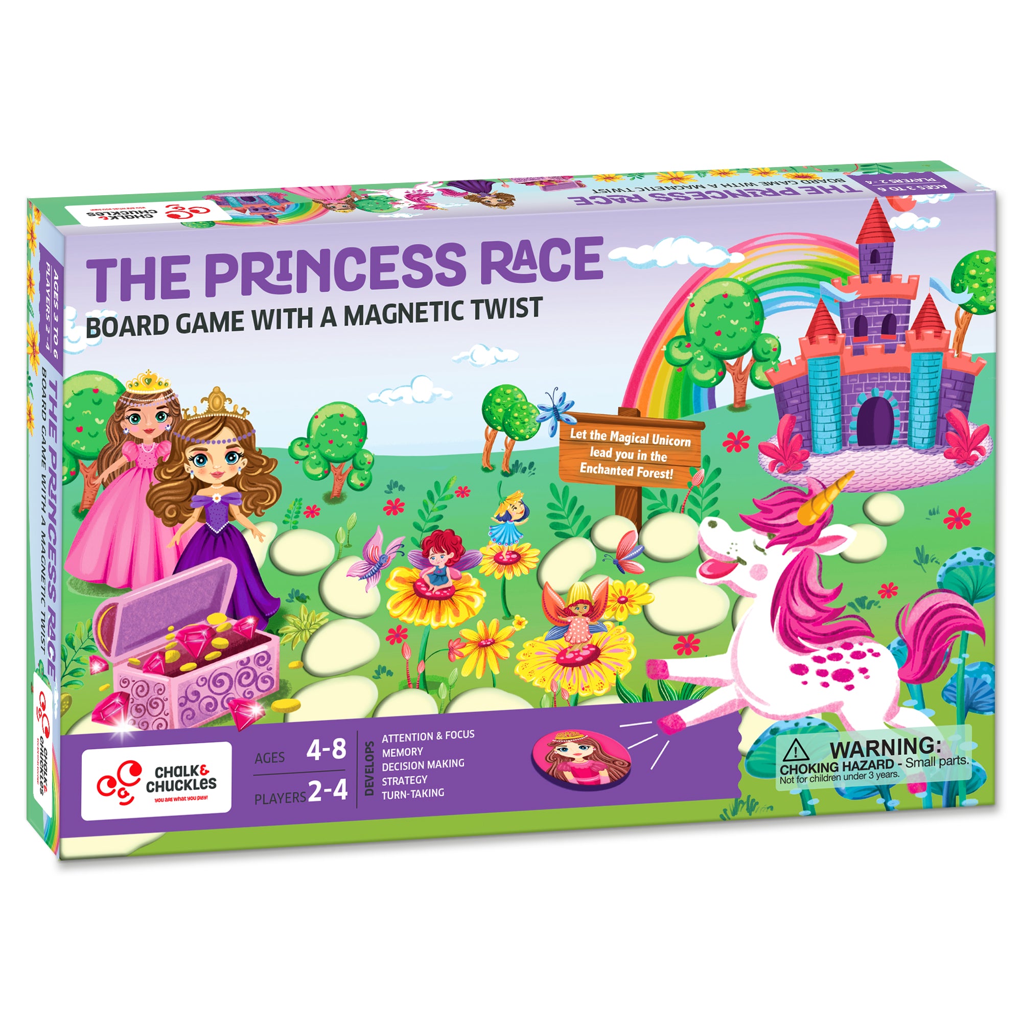 Chalk & Chuckles The Princess Race Memory Board Game | Safari Ltd®