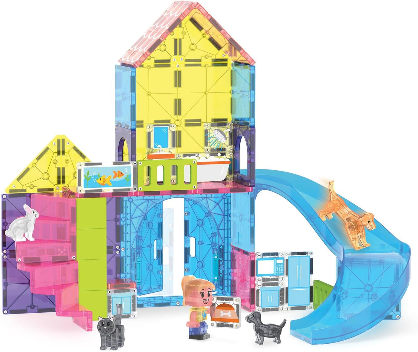 Magnatiles Pet Playhouse 50 Piece Set |  | Safari Ltd®