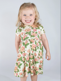 Goosies Short Sleeve Pocket Dress - Magnolias