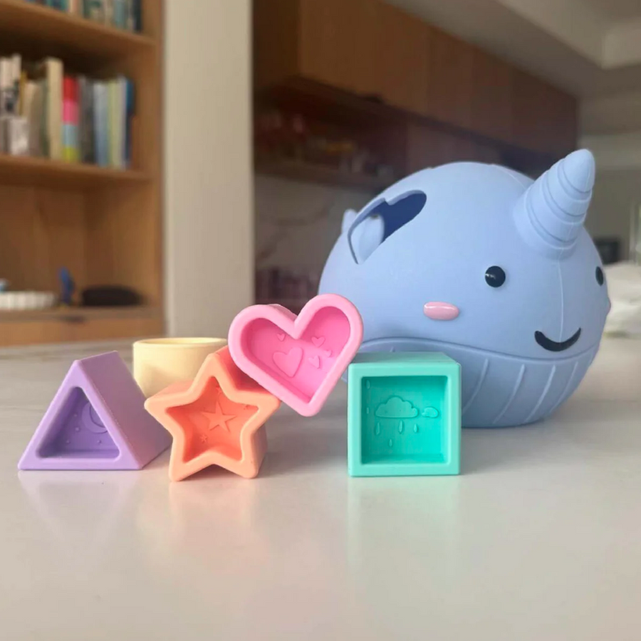 GloPals Narwhal Shape Sorter by Jellystone Designs,Sensory & Fidget Toys,Games & Activities,