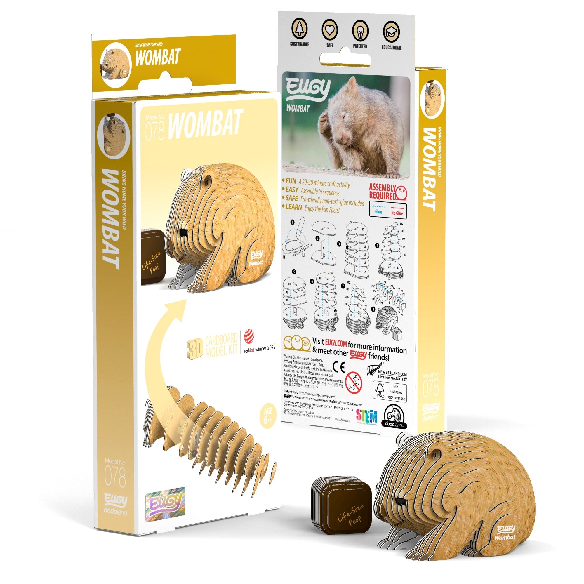 EUGY Wombat 3D Puzzle | Eugy | Safari Ltd®