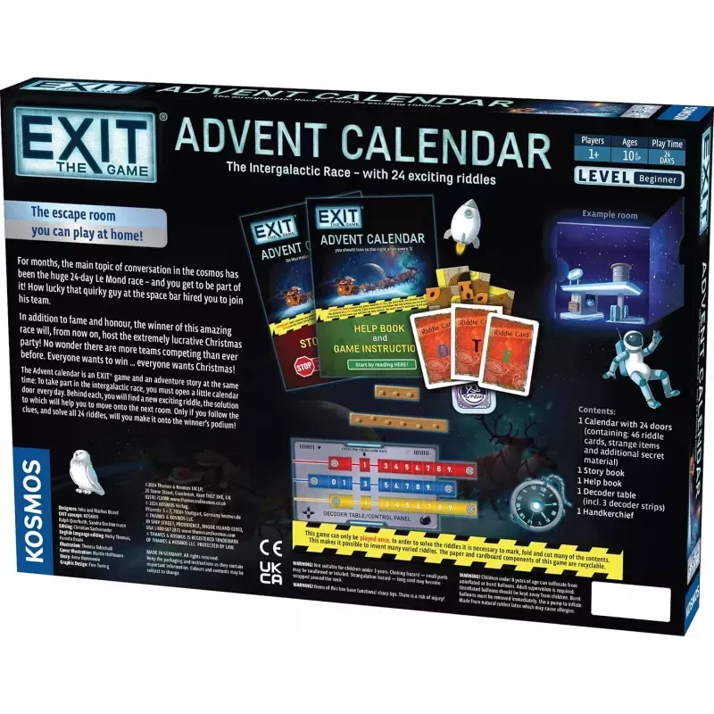 EXIT: The Game Advent Calendar - The Intergalactic Race |  | Safari Ltd®