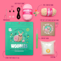 Mimi the Snail - Woobles Beginner Crochet Amigurumi Kit