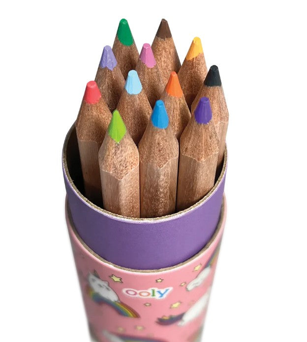 OOLY Draw 'n Doodle: Mini Colored Pencils + Sharpener |  | Safari Ltd®