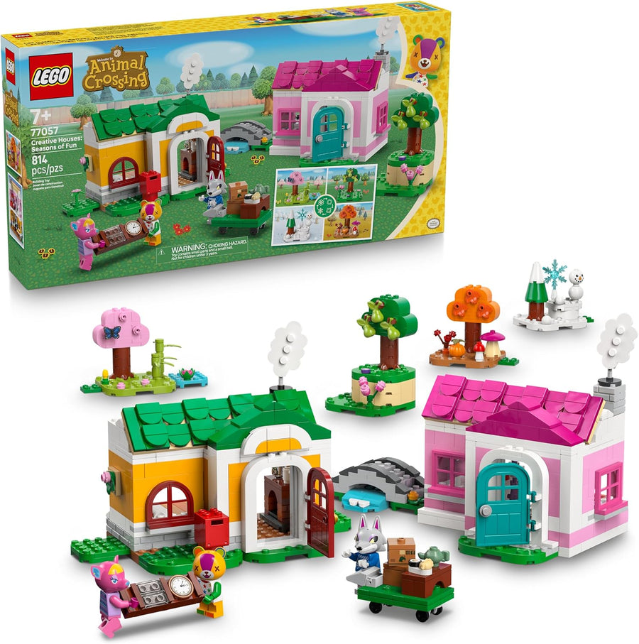 LEGO Animal Crossing Creative Houses: Seasons of Fun Building Toy Set 77057