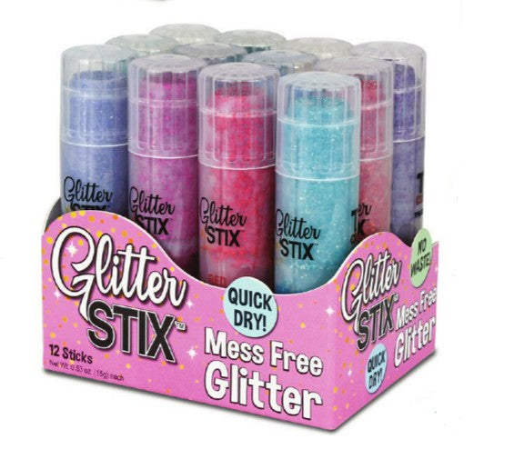 Glitter Stix 12 Color Set |  | Safari Ltd®