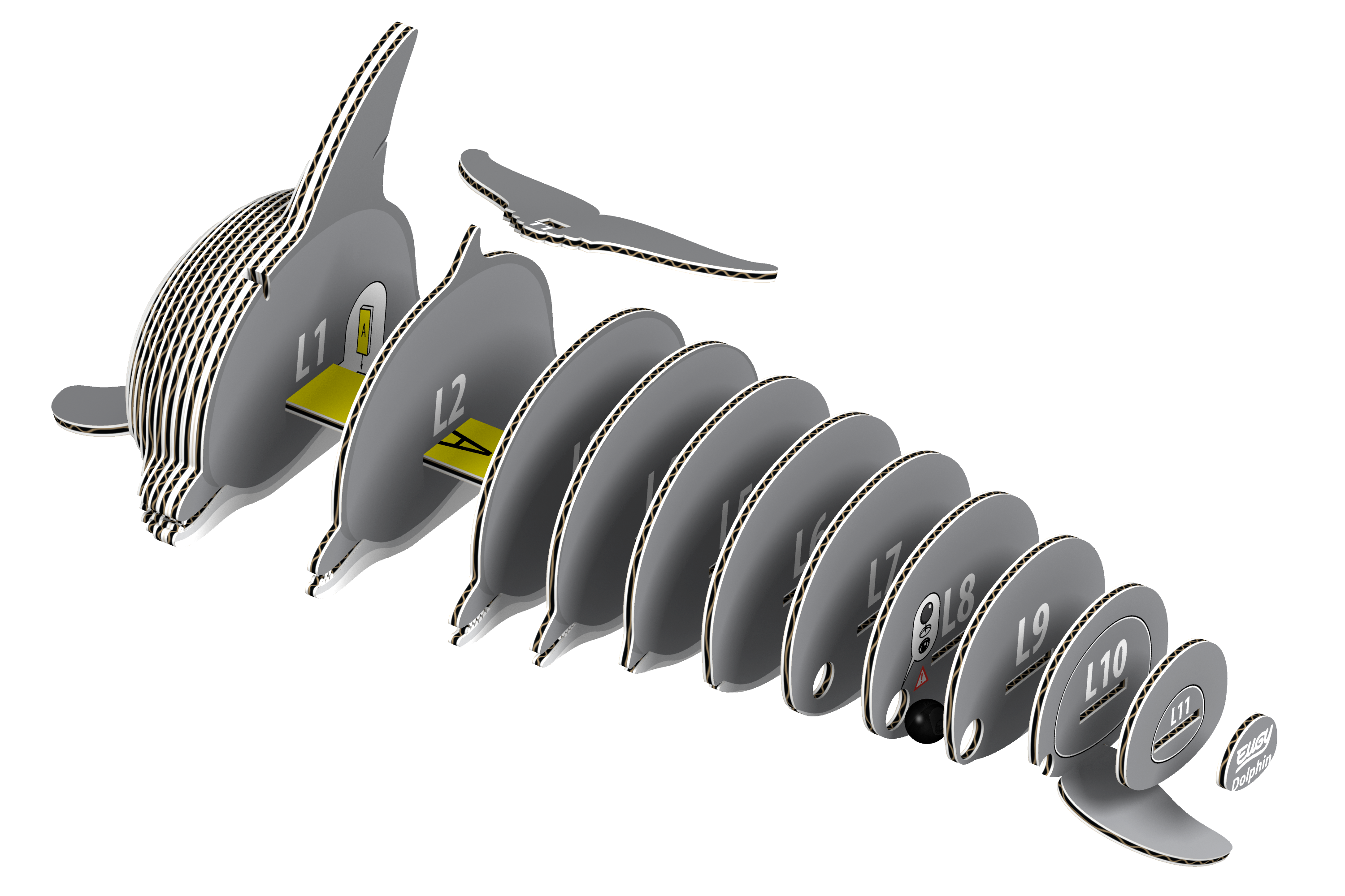EUGY Dolphin 3D Puzzle | Eugy | Safari Ltd®