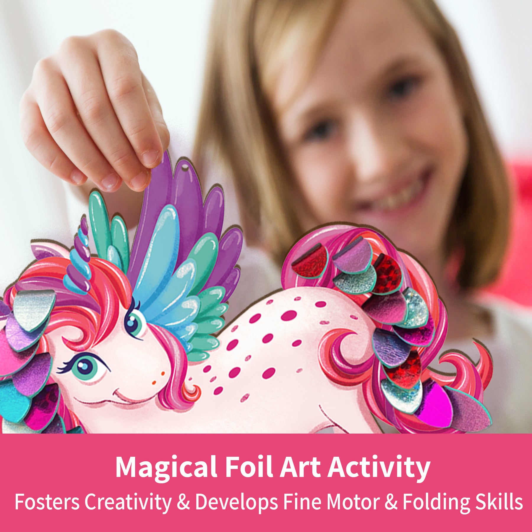 Chalk & Chuckles Foil Decorations - Magical Friends Kit | Safari Ltd®