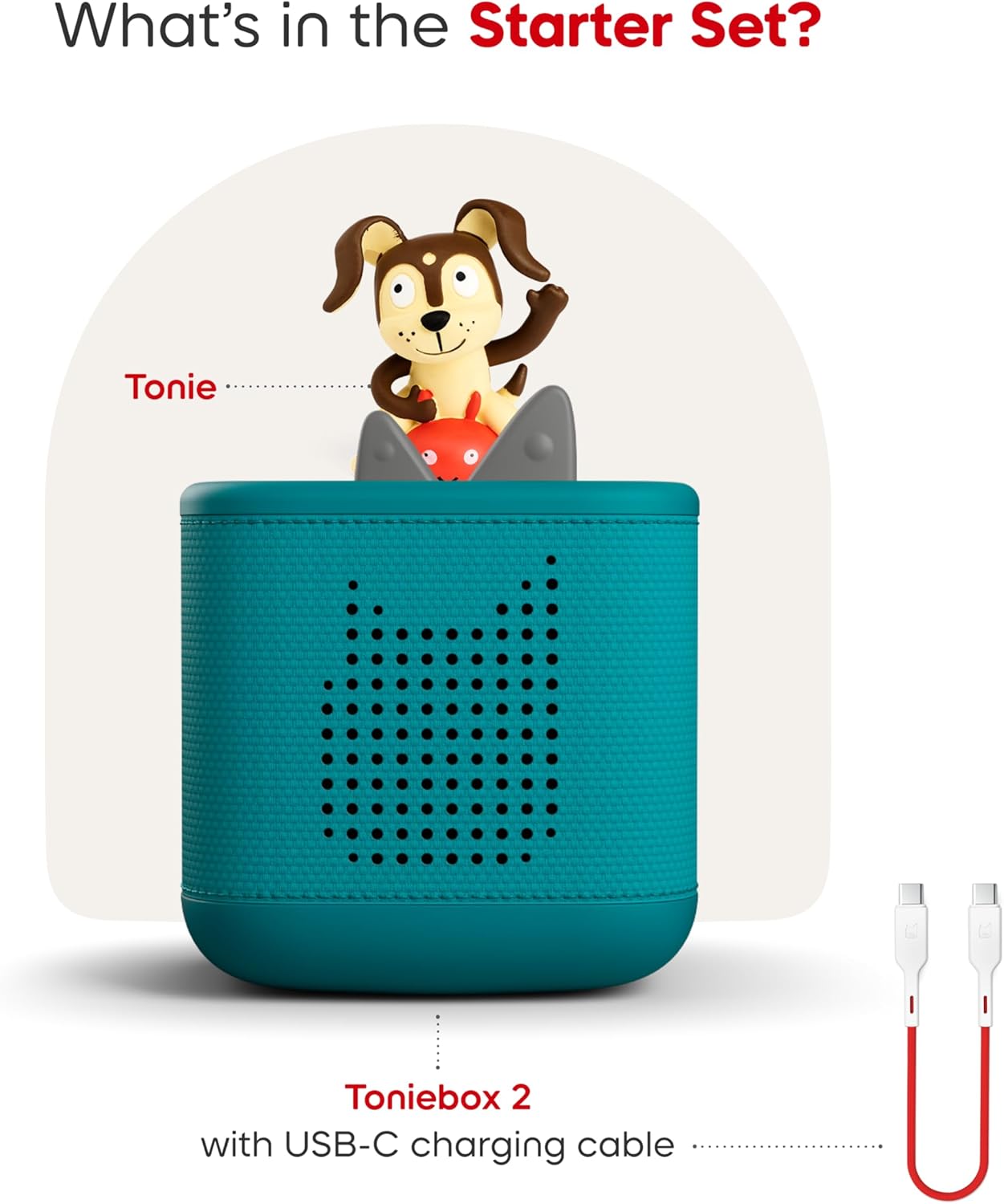 Toniebox Starter Set with Playtime Puppy - Tropical Teal Toniebox 2 |  | Safari Ltd®