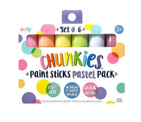 Ooly Chunkies: Paint Sticks Pastel Pack (Set Of 6)