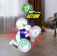 Mindscope Turbo Twisters LED Light-Up RC Stunt Vehicle - BLUE |  | Safari Ltd®