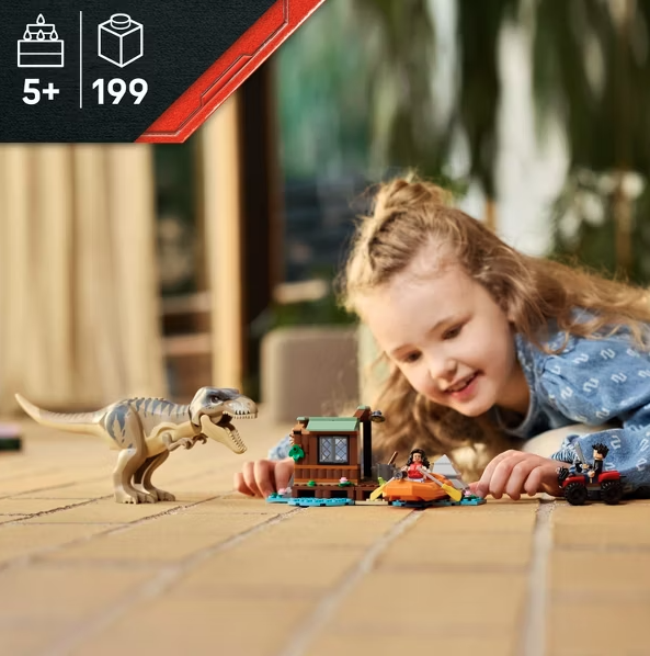 LEGO Jurassic World: Rebirth T. rex River Escape Set 76975 |  | Safari Ltd®