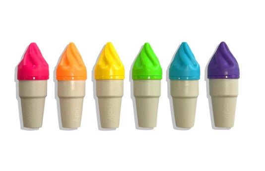 OOLY Sweet Scoops: Neon Highlighters - Strawberry Scent |  | Safari Ltd®