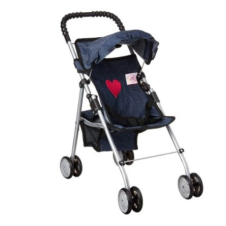 New York Doll My First Doll Stroller Denim