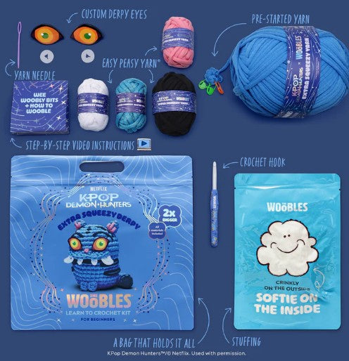 KPOP- Derpy Extra Squeezy Crochet Kit | Safari Ltd®