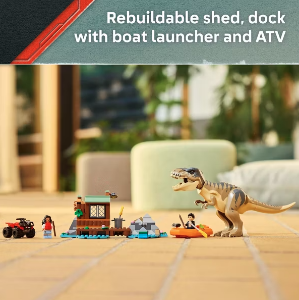 LEGO Jurassic World: Rebirth T. rex River Escape Set 76975 |  | Safari Ltd®