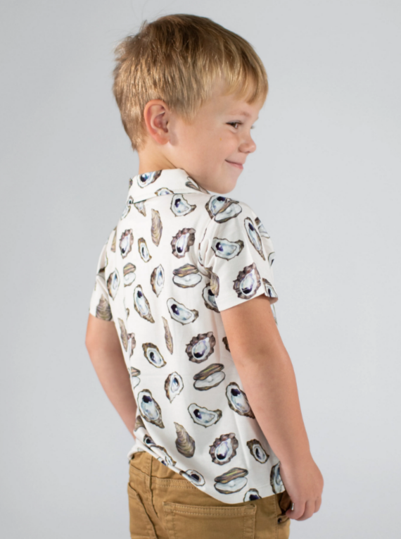 Goosies Short Sleeve Polo Shirt - Oysters