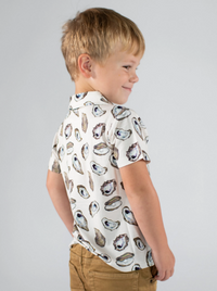 Goosies Short Sleeve Polo Shirt - Oysters