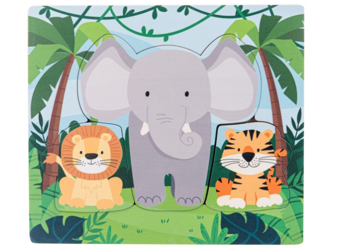Wooden Jungle Layered Puzzle |  | Safari Ltd®