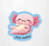 StickerYou  Sensory Sticker- Just Chillin Axolotl