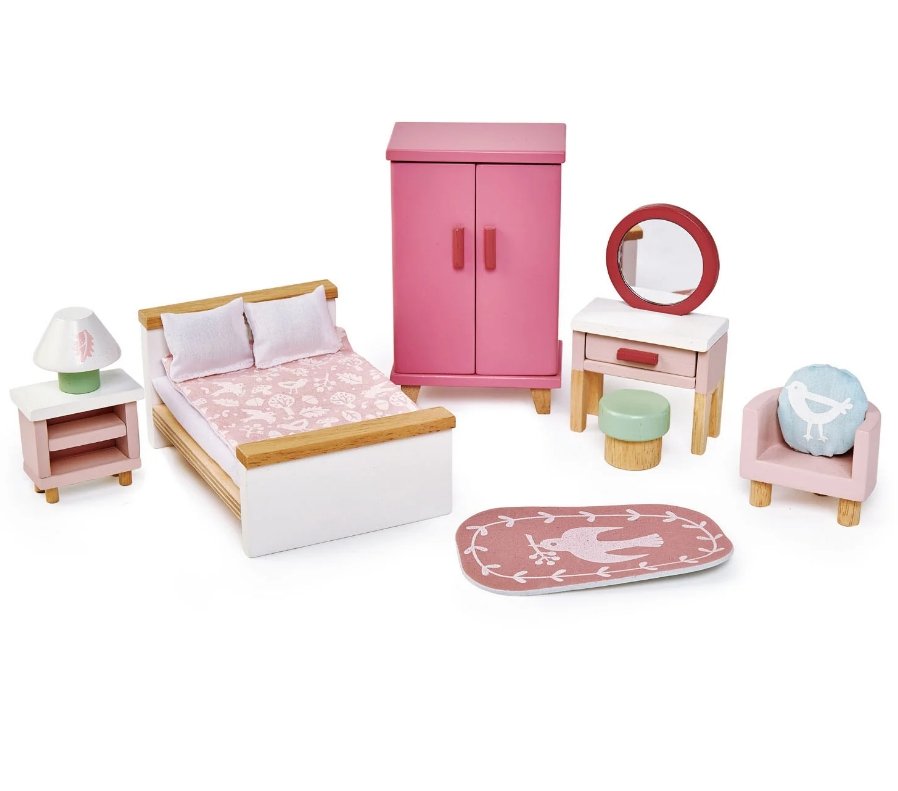 Tender Leaf Toys Dolls House Bedroom Furniture | Pretend Play | Safari Ltd®