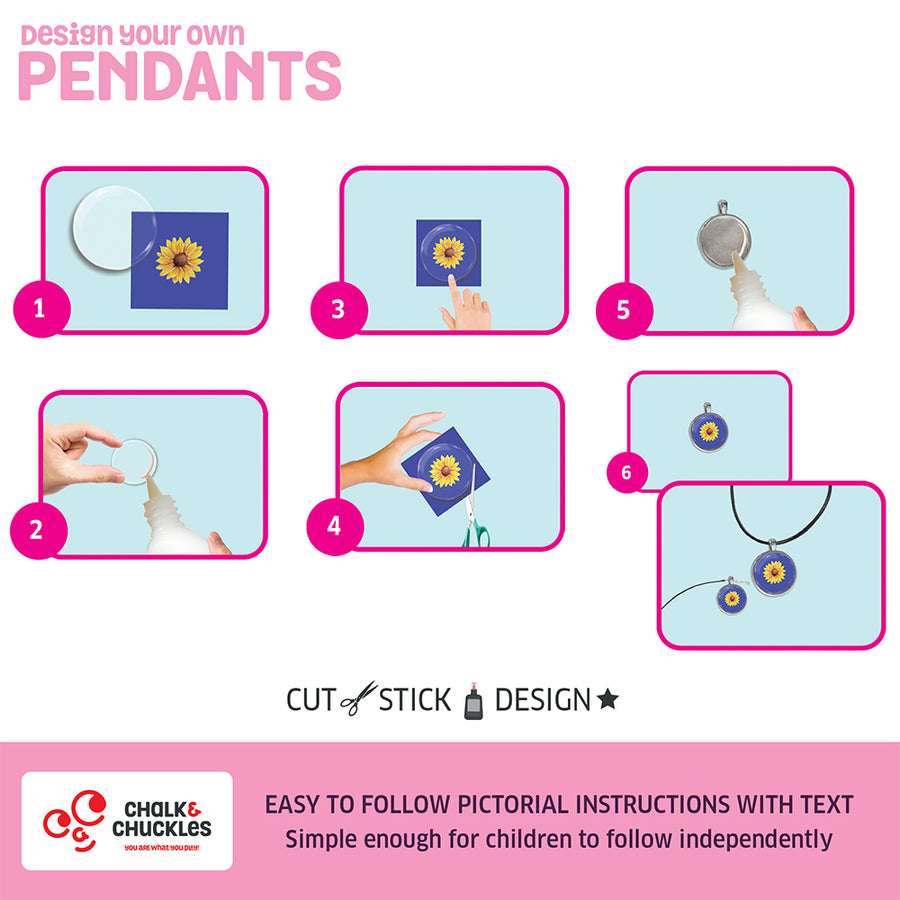 Chalk & Chuckles Design Your Own Pendant Kit |  | Safari Ltd®