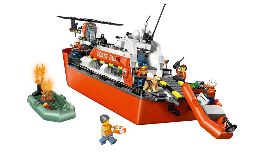 Lego Coast Guard Rescue Boat & Helicopter |  | Safari Ltd®