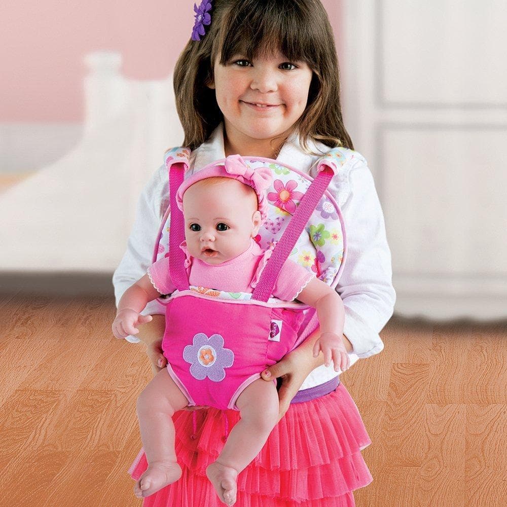 Adora Pink Blooms Snuggle Baby Doll Carrier |  | Safari Ltd®