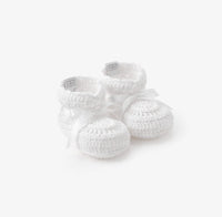Elegant Baby White Crochet Bootie