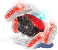 Mindscope Turbo Twisters LED Light-Up RC Stunt Vehicle - RED |  | Safari Ltd®