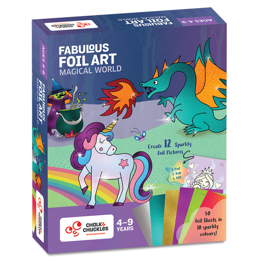 Chalk & Chuckles Fabulous Foil Art - Magical World |  | Safari Ltd®