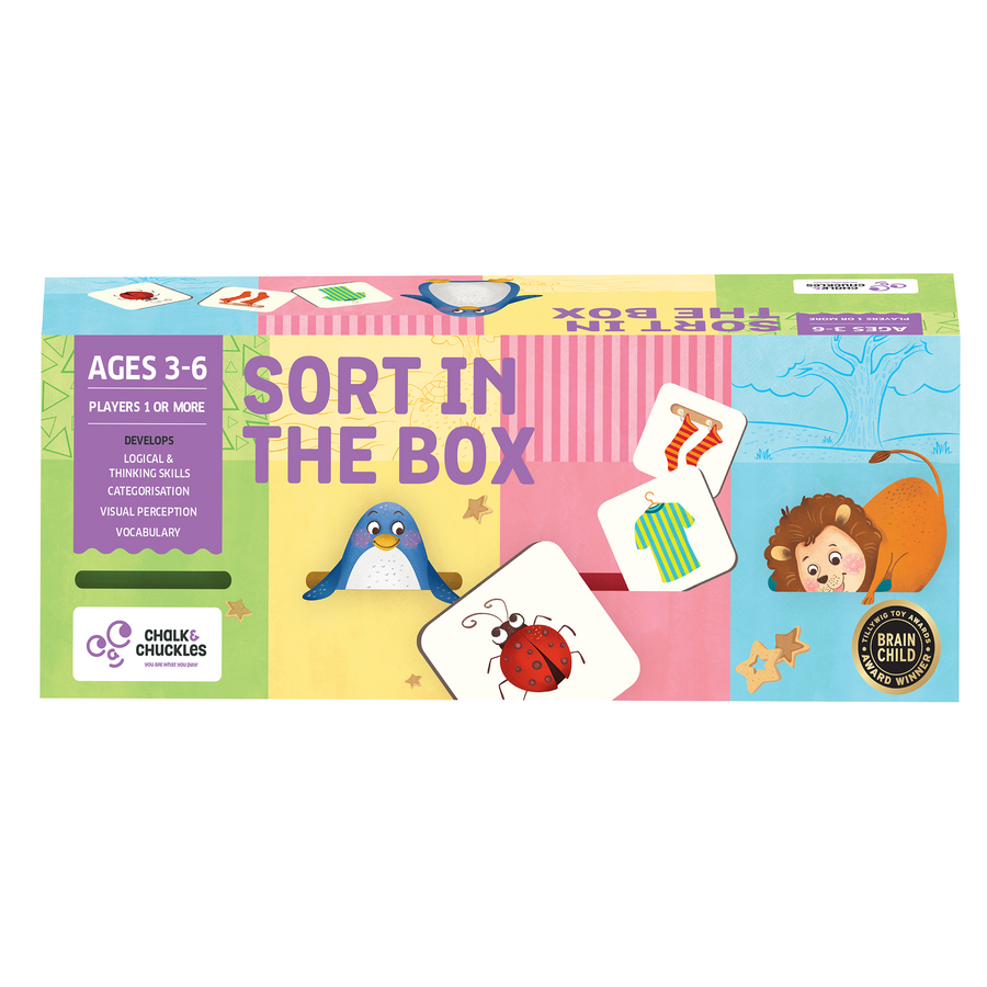 Chalk & Chuckles Sort in the Box Sorting Game |  | Safari Ltd®