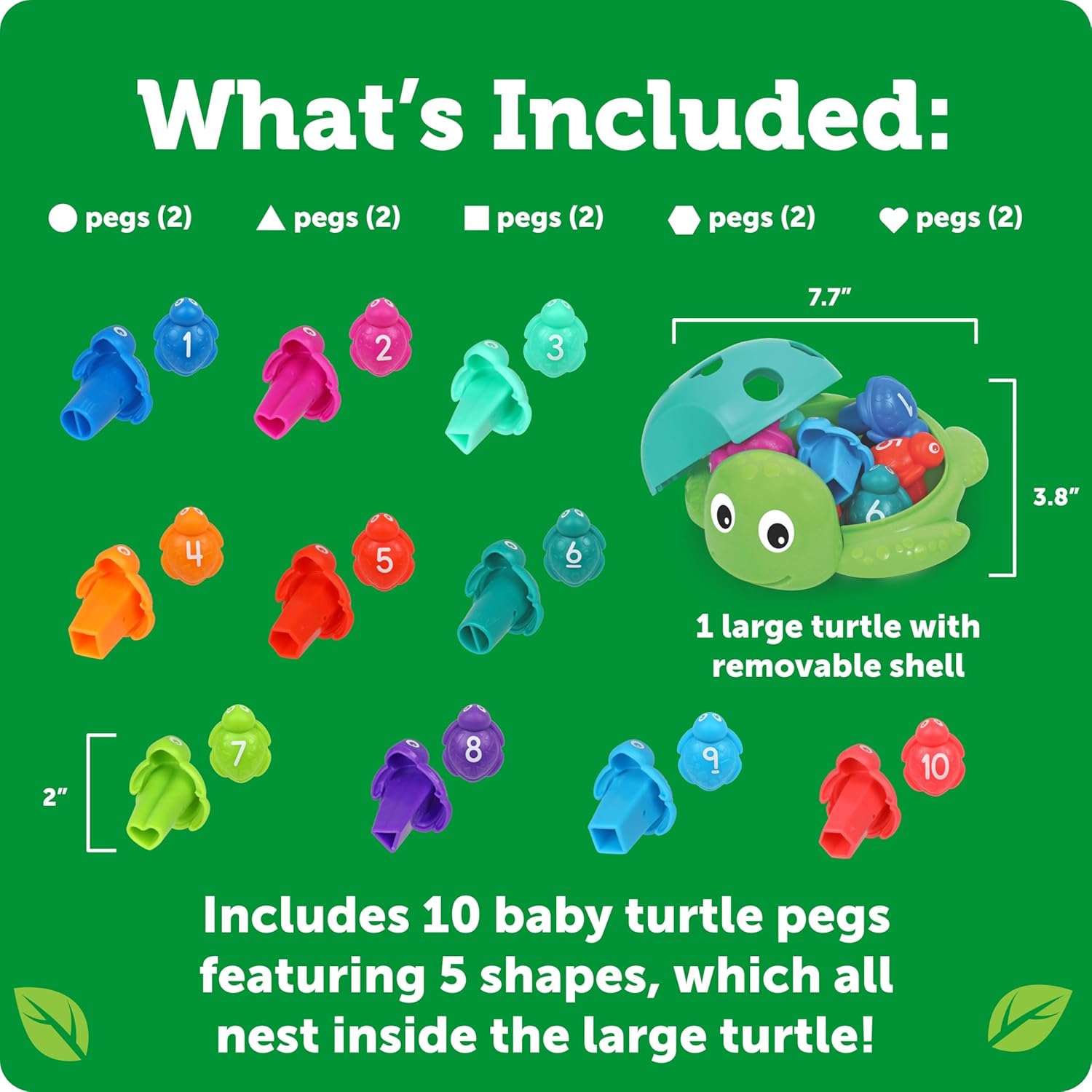 Learning Resources Seymore the Counting Shapes Sea Turtle |  | Safari Ltd®