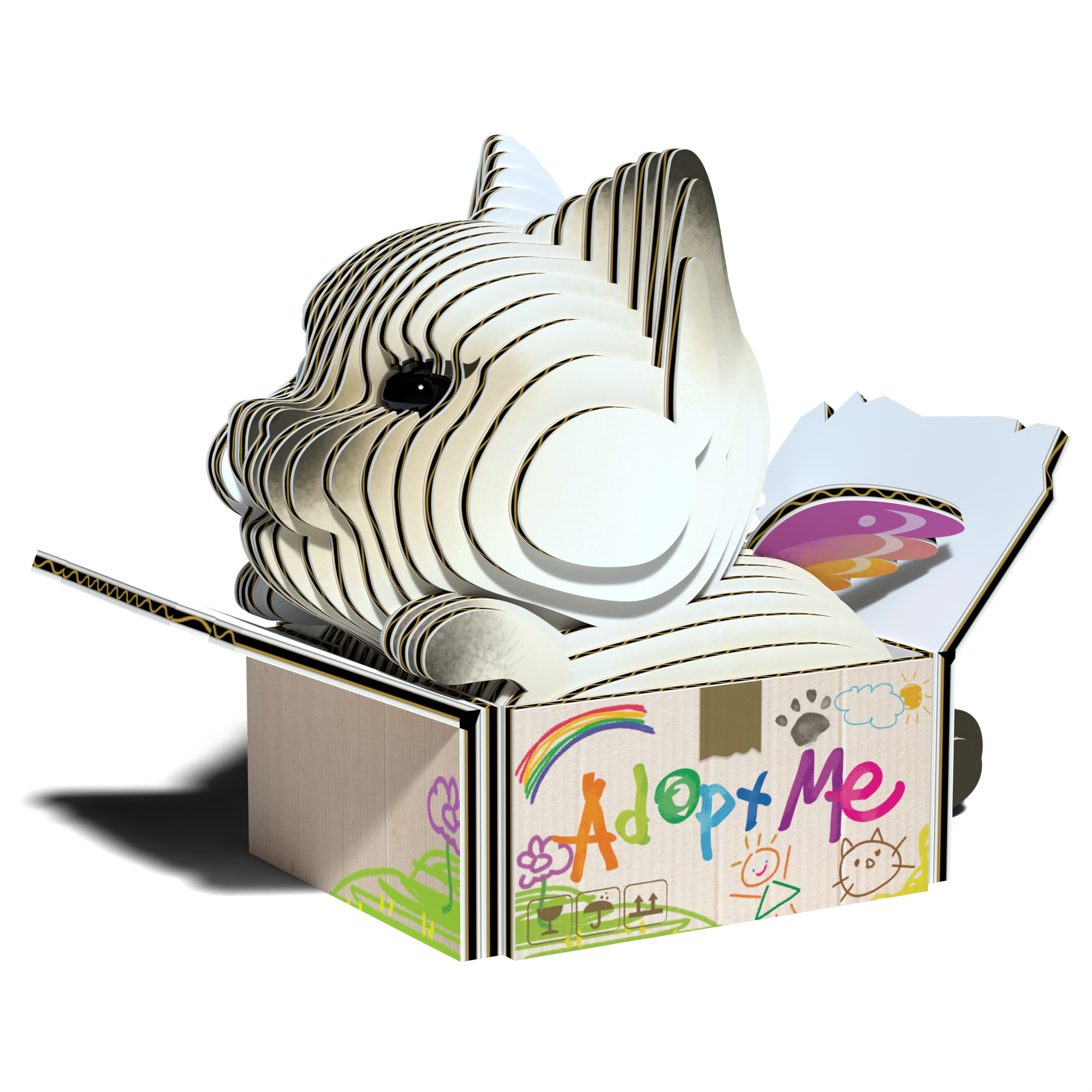 EUGY Cat - Mocha 3D Puzzle | Eugy | Safari Ltd®