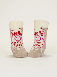 Blue Q Baby Socks - I'm New Here / Have You Tried Screaming???