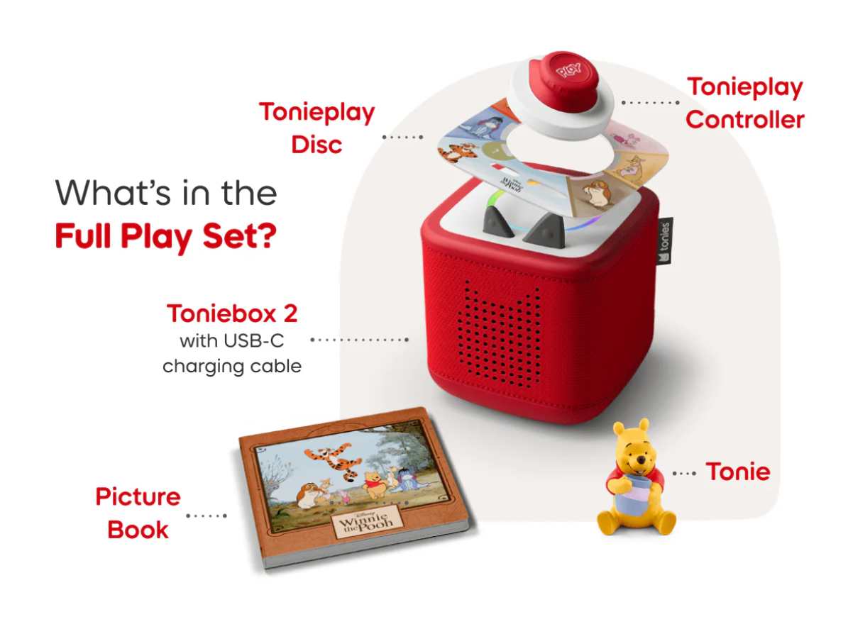 Toniebox 2 Winnie the Pooh Play Set with Sunset Red Toniebox |  | Safari Ltd®