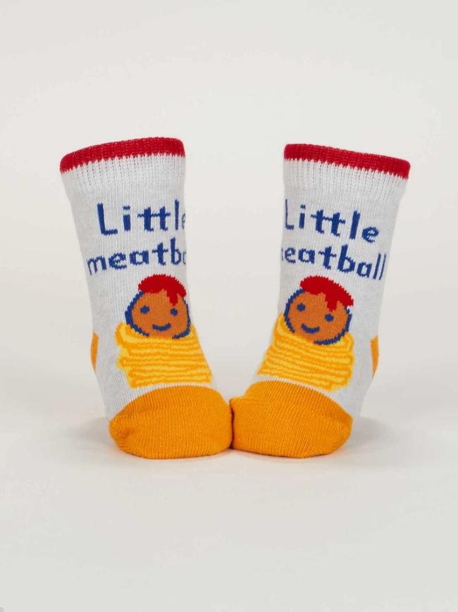 Blue Q Baby Socks - Little Meatball / I Get Heavy