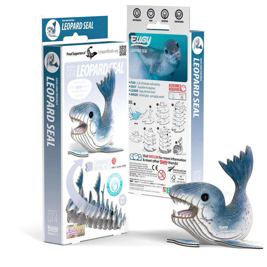 EUGY Leopard Seal 3D Puzzle | Eugy | Safari Ltd®