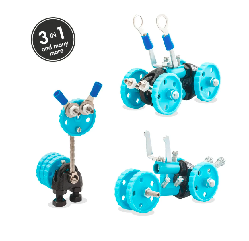 The Off Bits GEARBIT Build-it-Yourself 3-in-1 Vehicle Kit - Blue