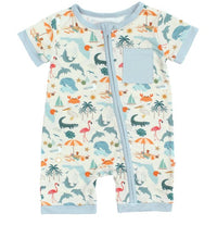 Explore Florida Souvenir Bamboo Baby Shortie Romper Jumpsuit 18-24 |  | Safari Ltd®