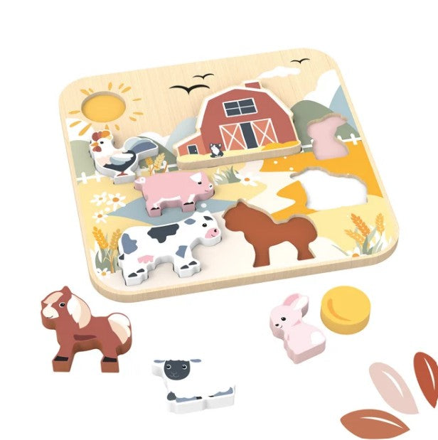 Speedy Monkey Jumbo Farm Chunky Puzzle