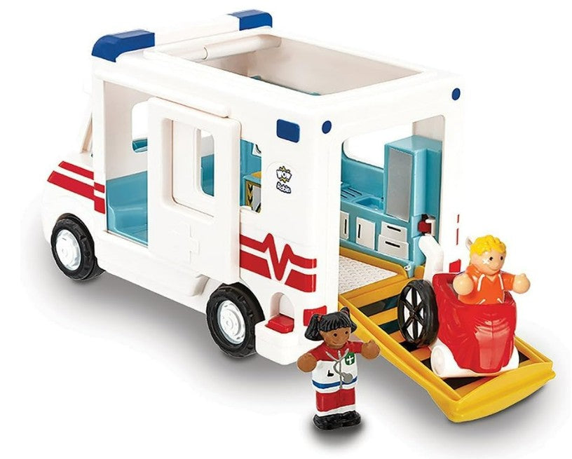 Robins Medical Rescue by Smart Toys is a detailed play set featuring a toy ambulance with red stripes, ramp, nurse figure, and patient in a wheelchair—perfect for inspiring imaginative rescue adventures.